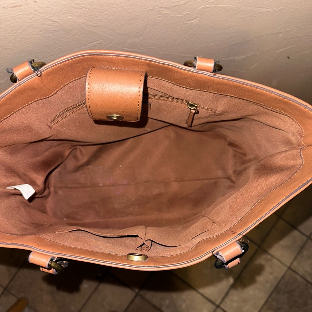 FRYE AND CO. Brown Embossed Tote Bag - Picture 4 of 11